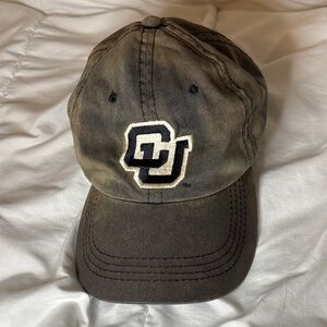 Vintage Style Green Faded Colorado University Baseball Cap